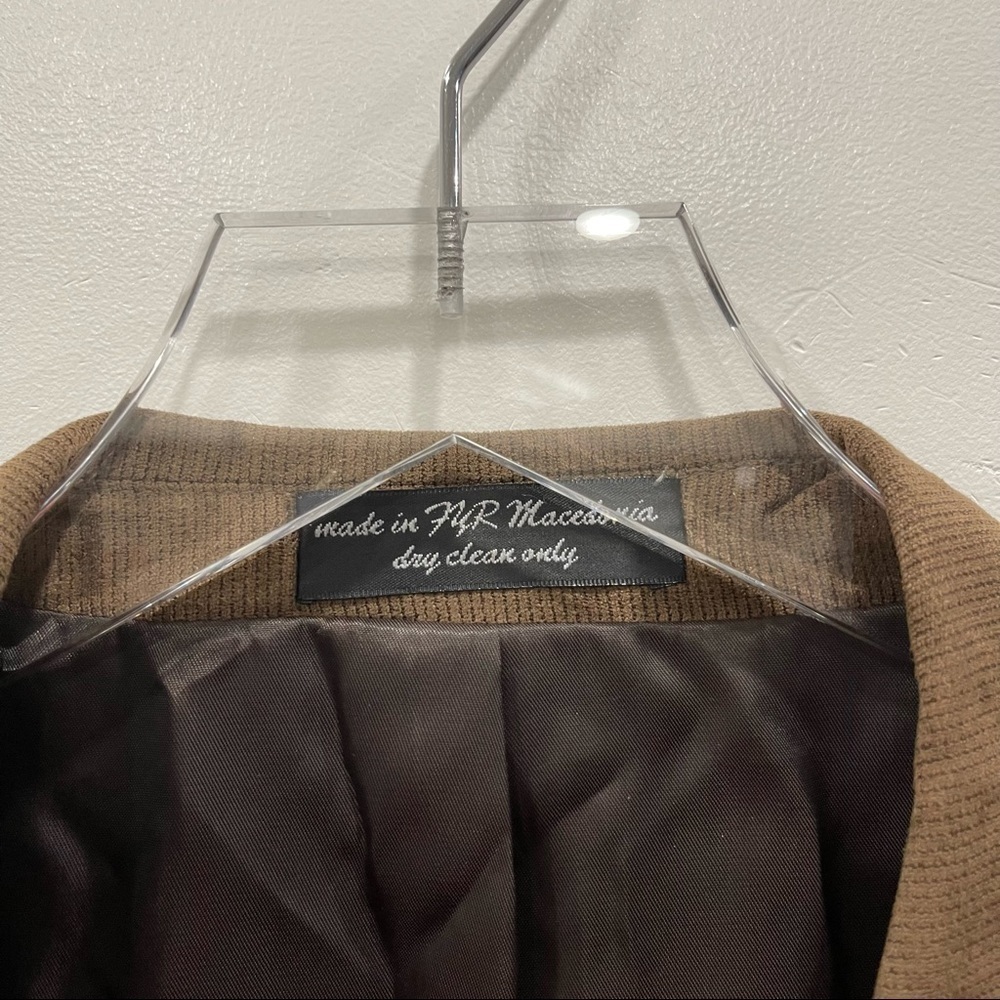 Andrew Fezza Brown 3-Button Blazer Jacket Soft 43R - Picture 4 of 8